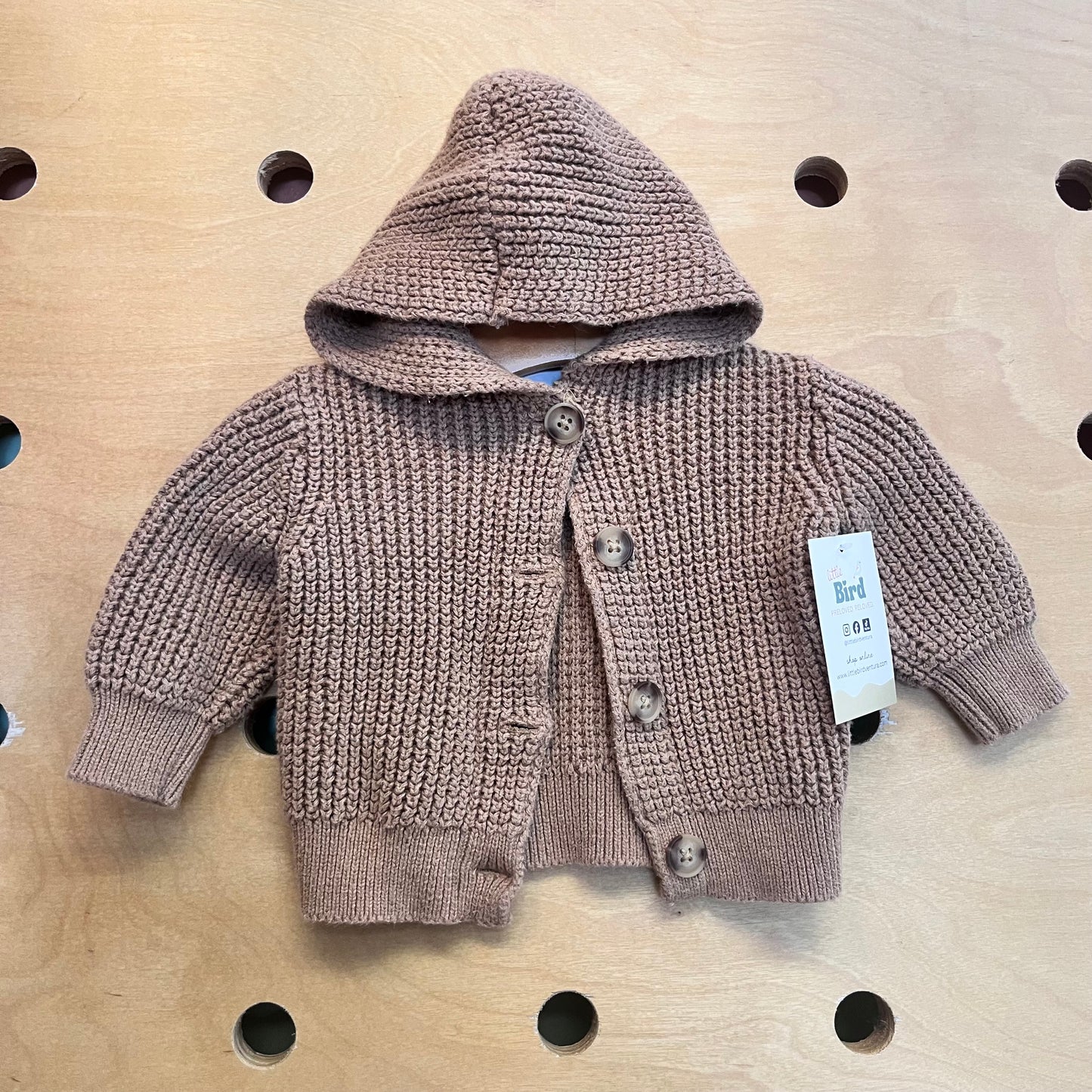 Earthy Brown Knit Sweater