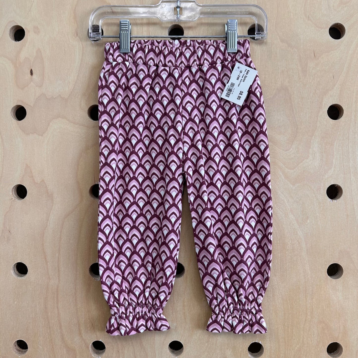 Pink + Cream Ruffle Pants