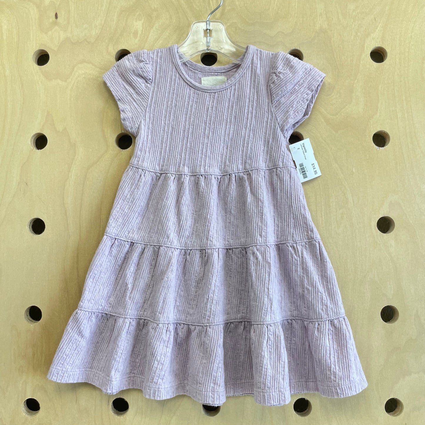 Lavender Ribbed Dress