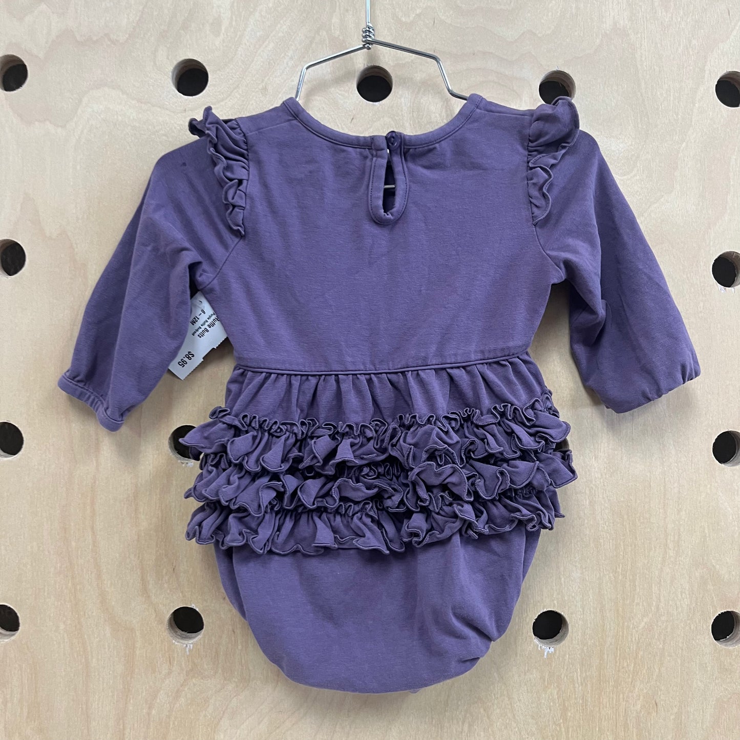 Purple Ruffle Bodysuit