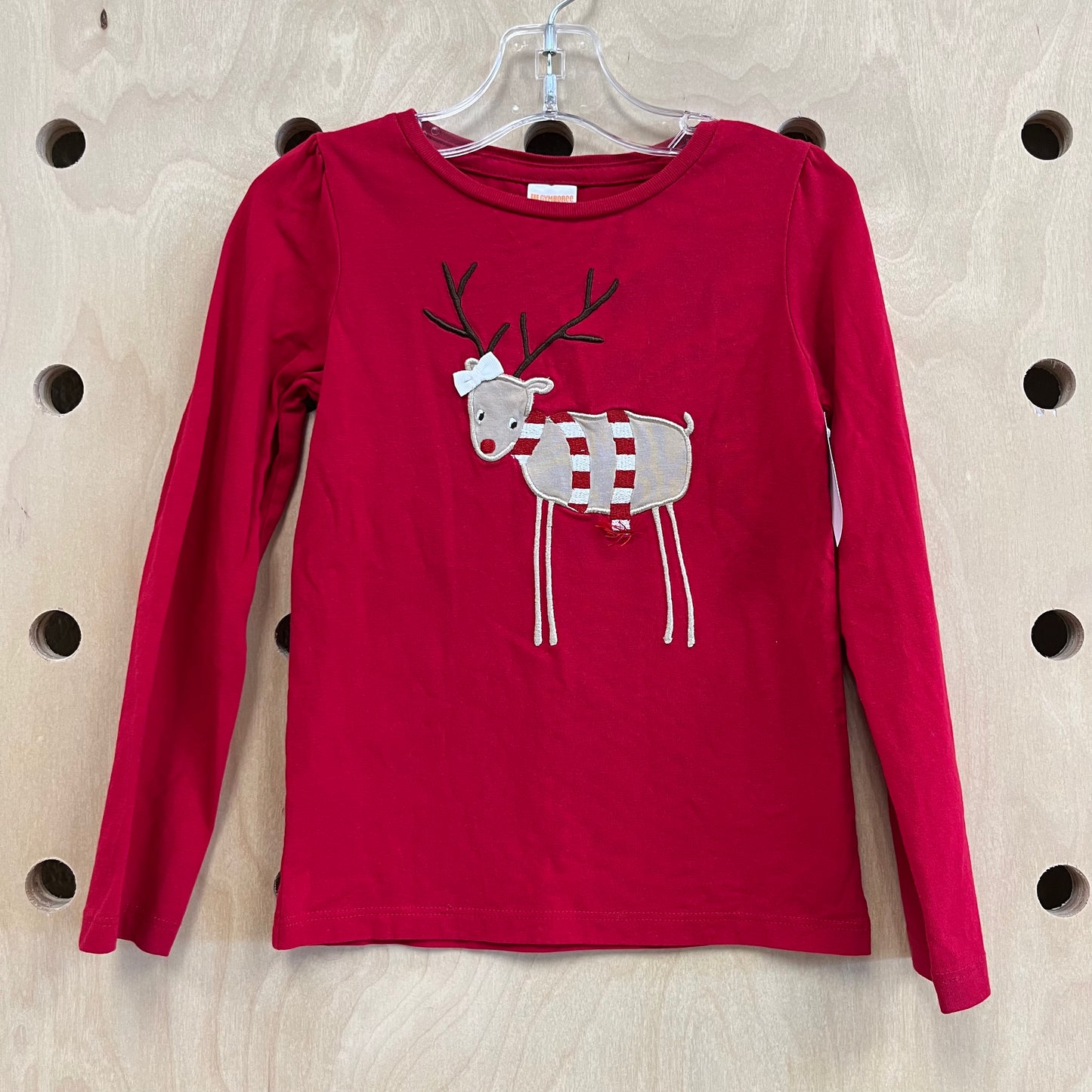 Red Reindeer LS Top
