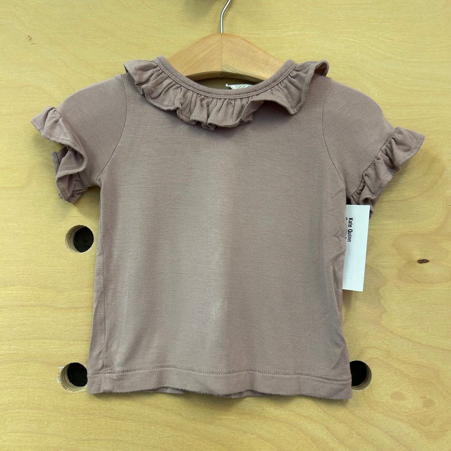 Mauve Ruffle Bamboo Top
