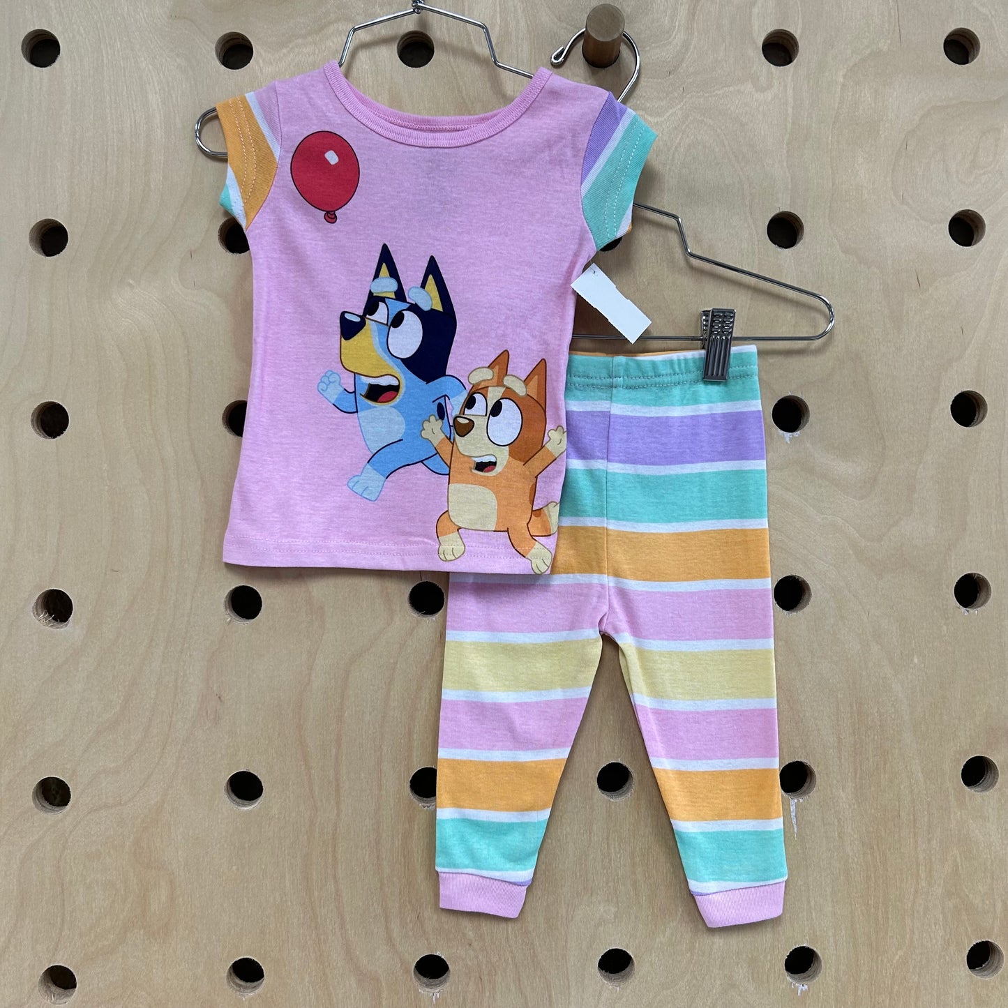Pink Striped Bluey Pajamas