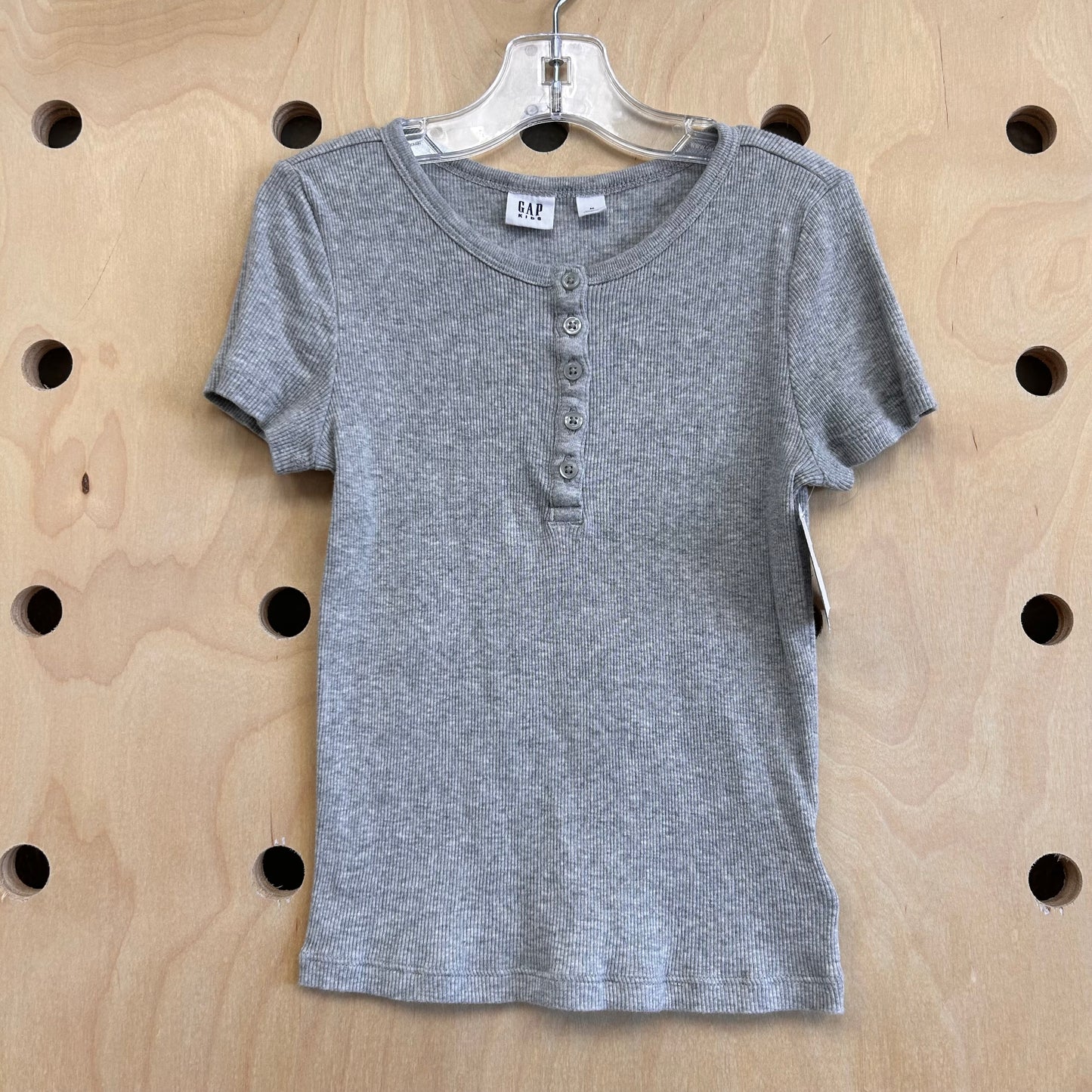 Grey Ribbed Top