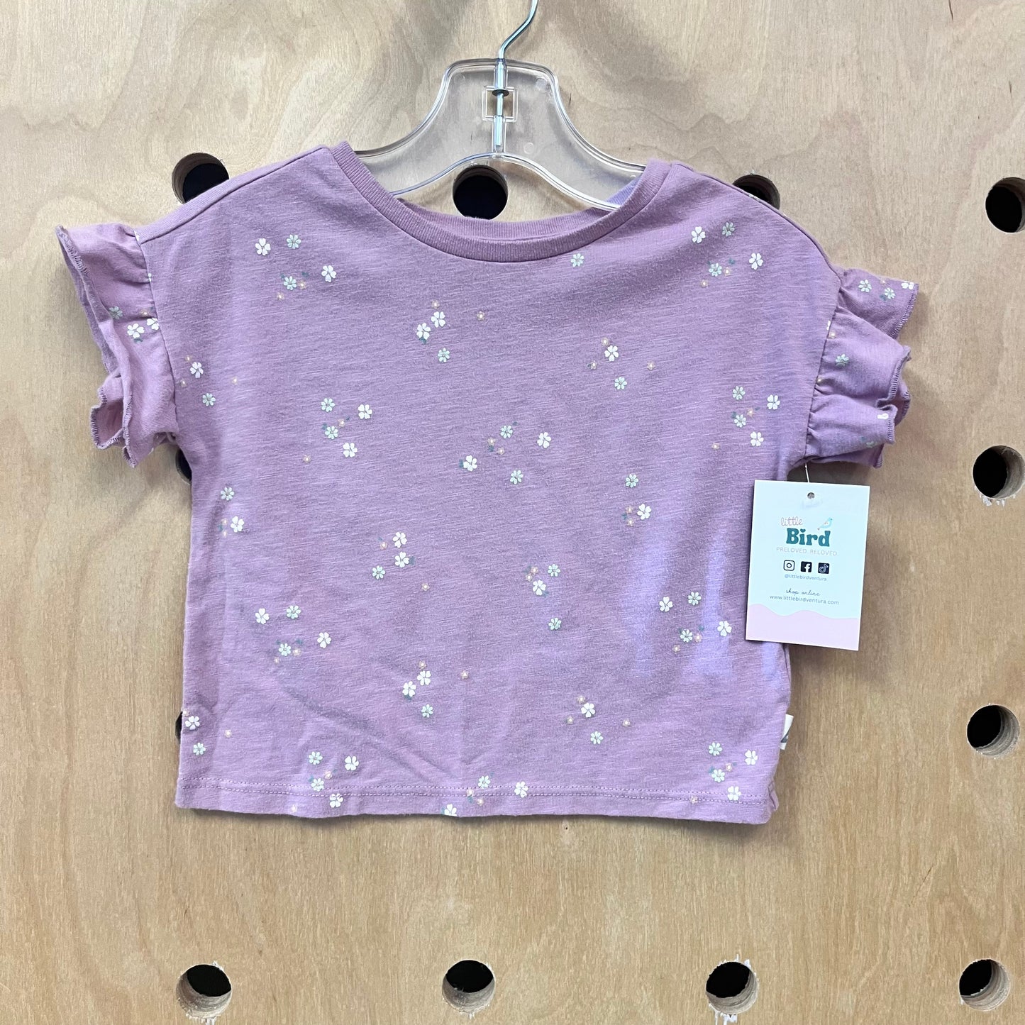 Pink Floral Organic Top