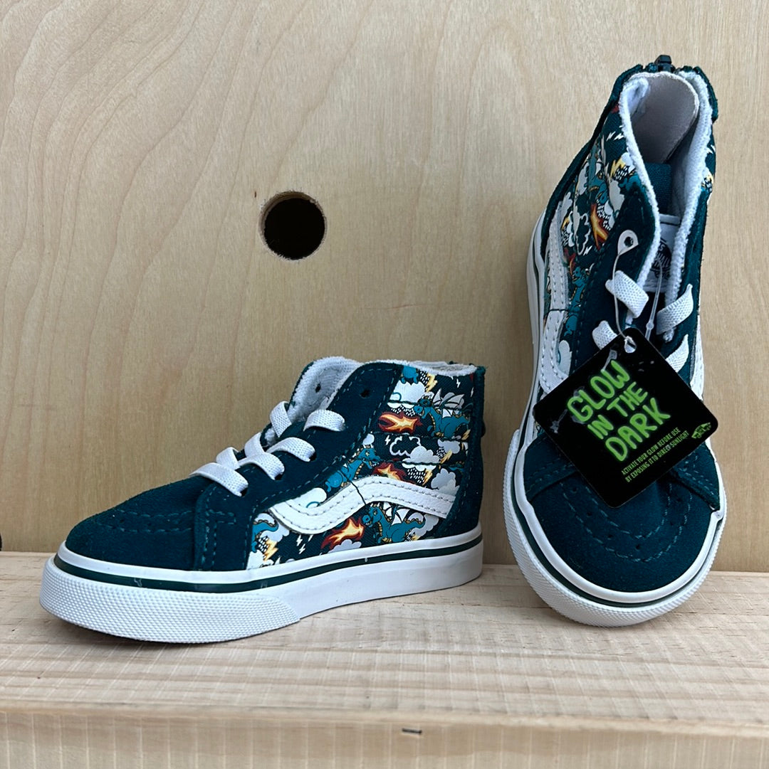 Teal Glow in the Dark Hi Tops NEW!