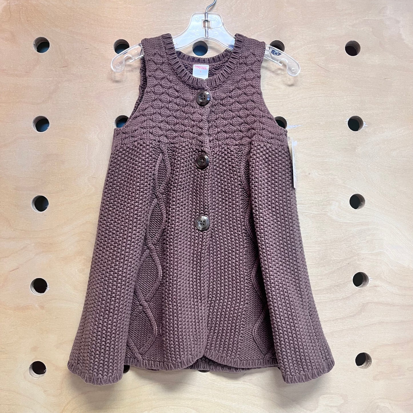 Brown Knit Cardigan