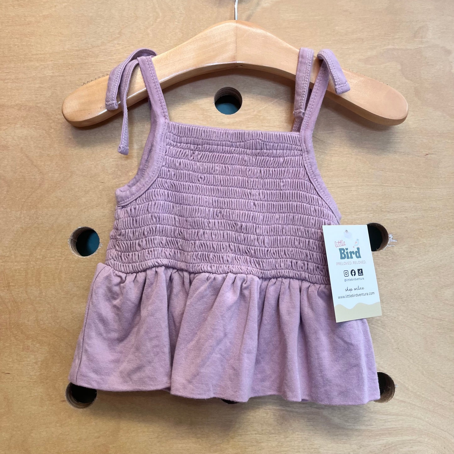 Lavender Smocked Tank