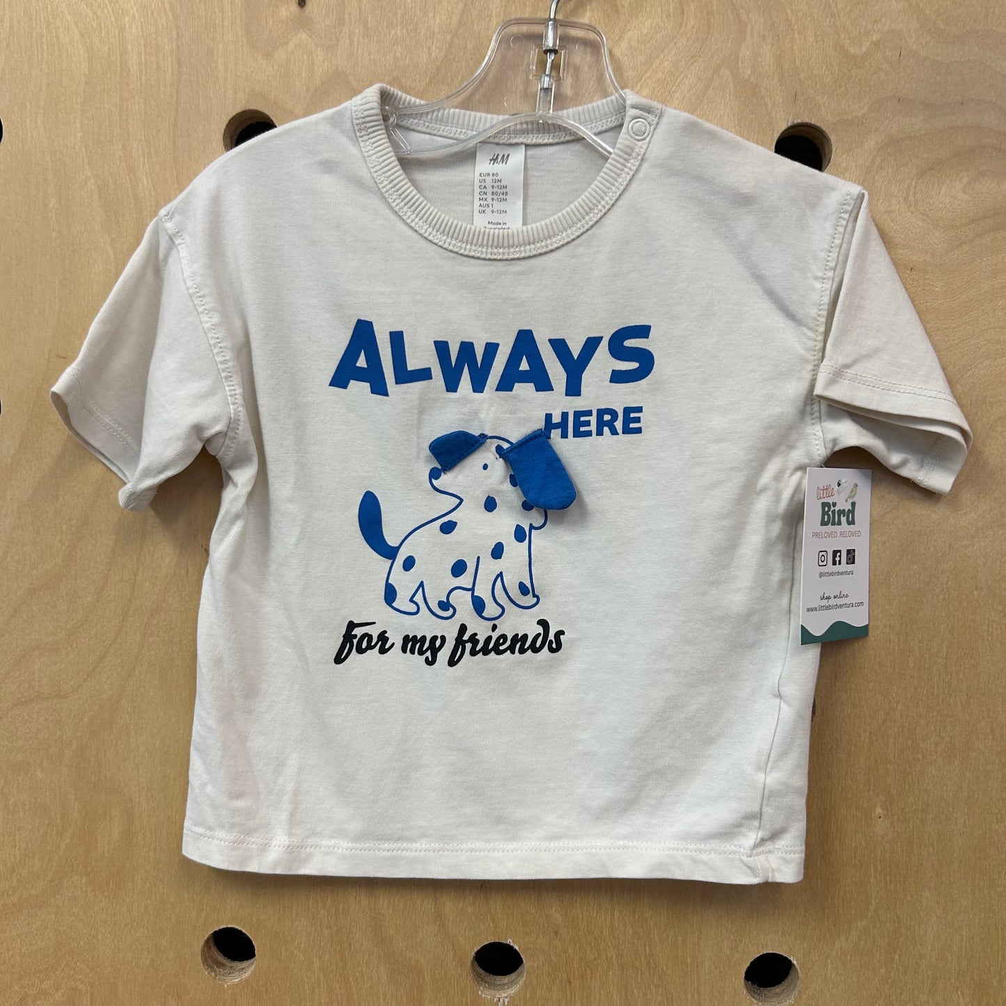 Cream Always Here Dog Tee