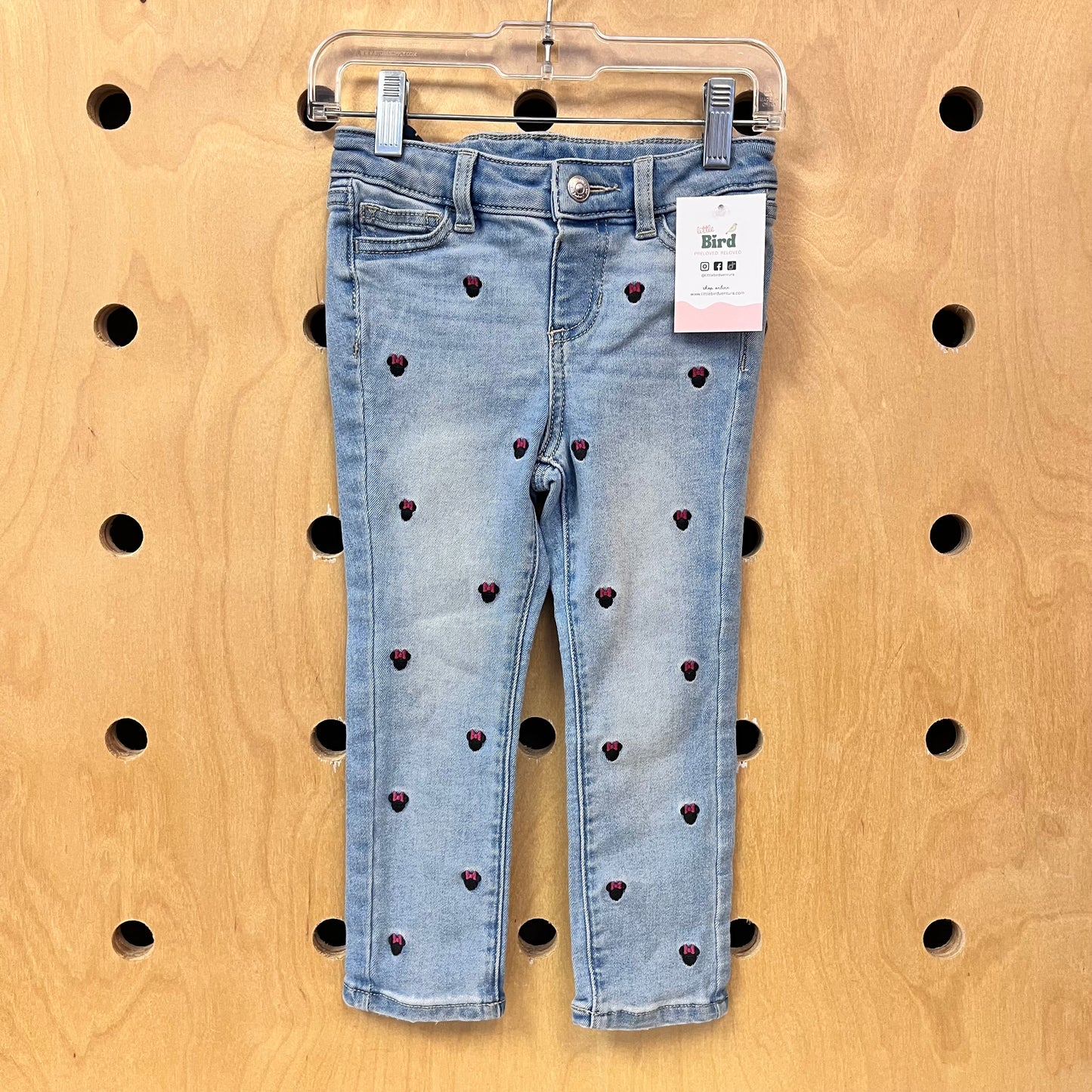 Minnie Mouse Embroidered Denim