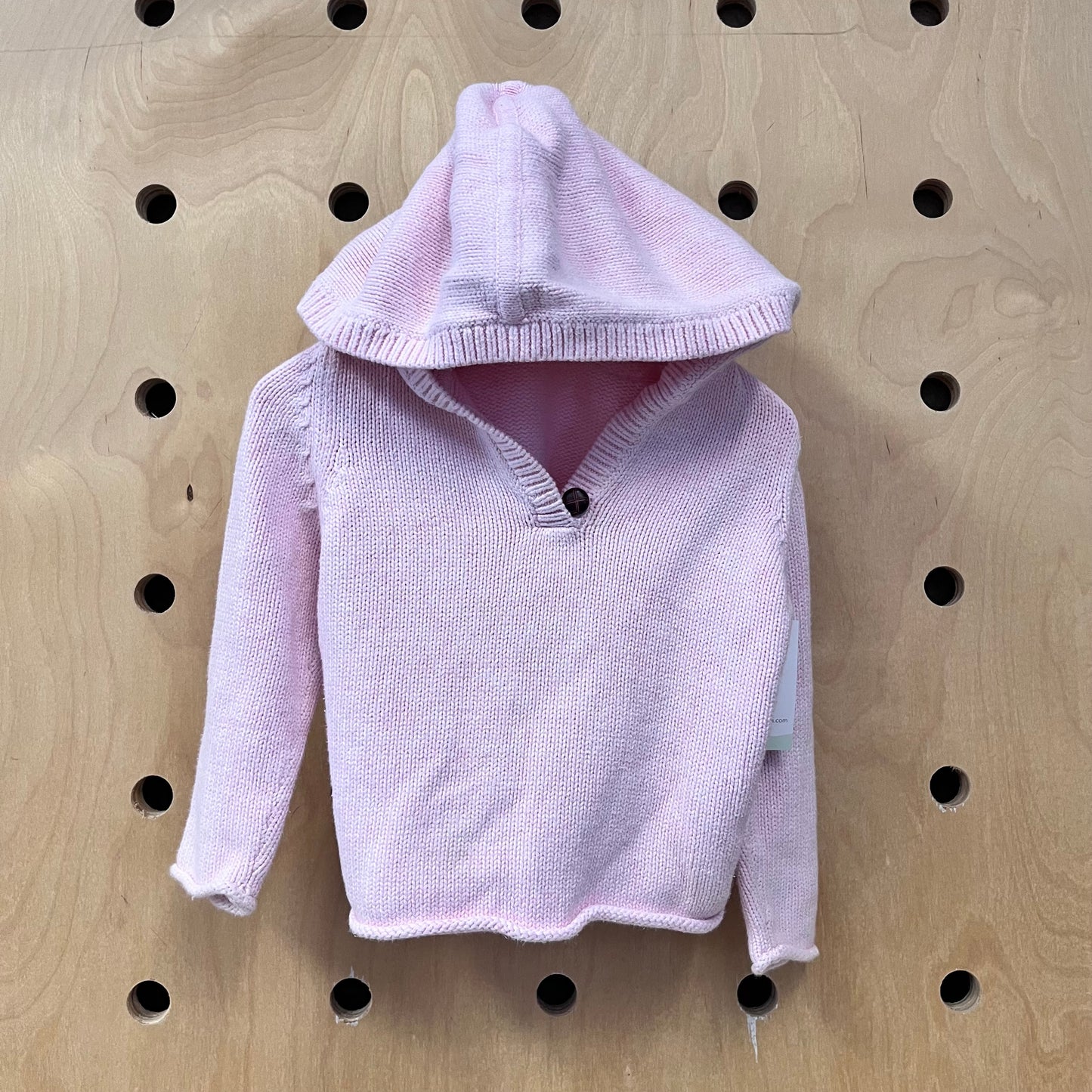 Pink Knit Hoodie