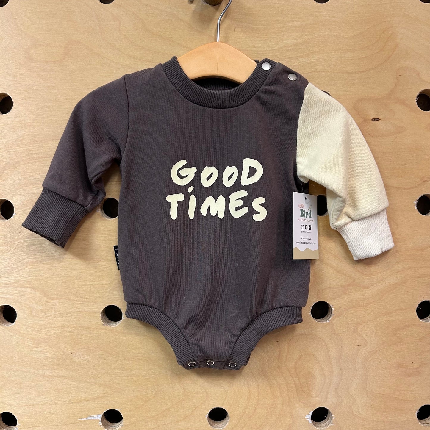 Brown/Yellow 'Good Times' Romper