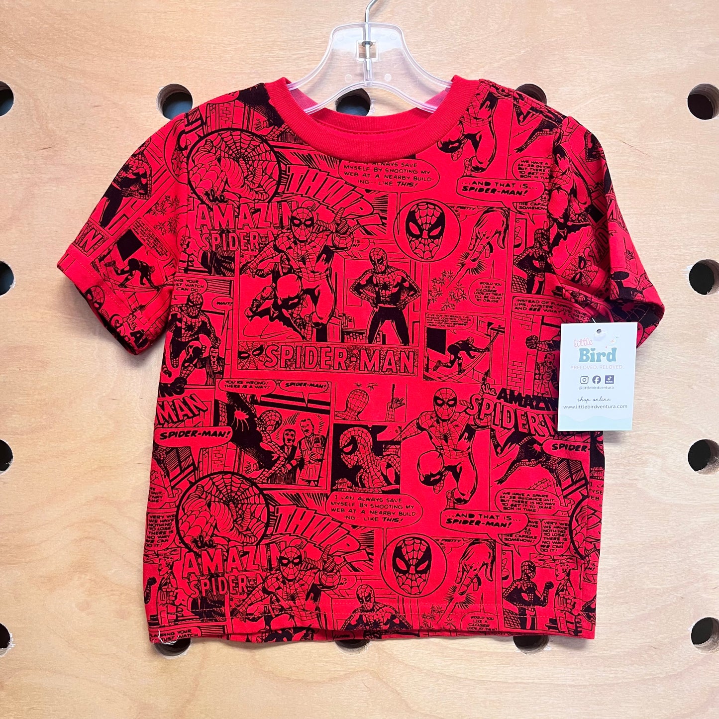 Red/Black Spiderman Tee