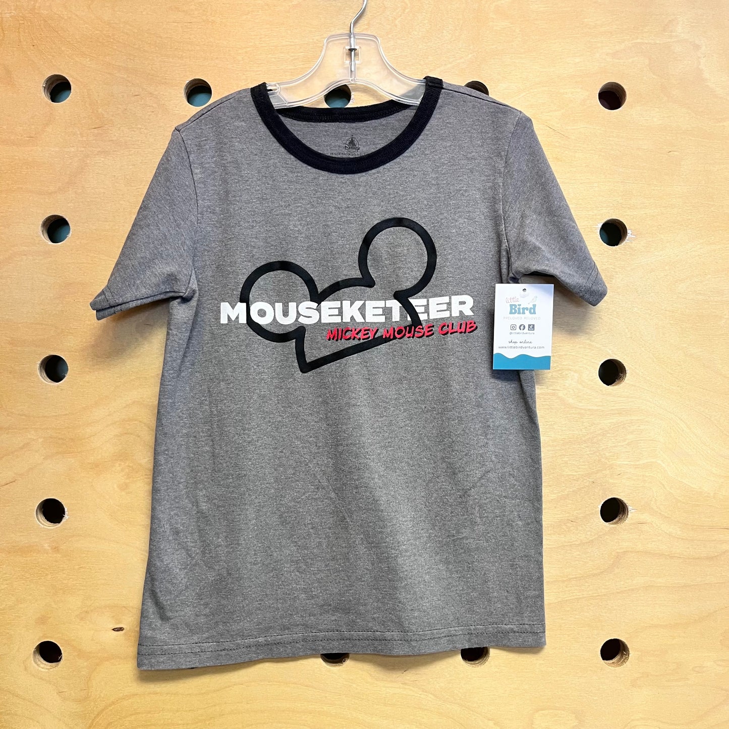 Grey Mouseketeer Tee