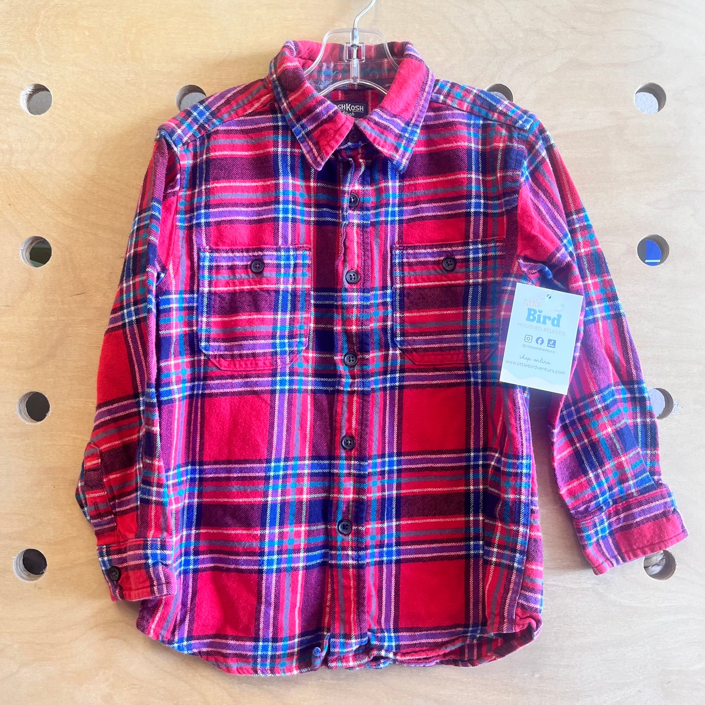 Red/Blue Plaid Flannel
