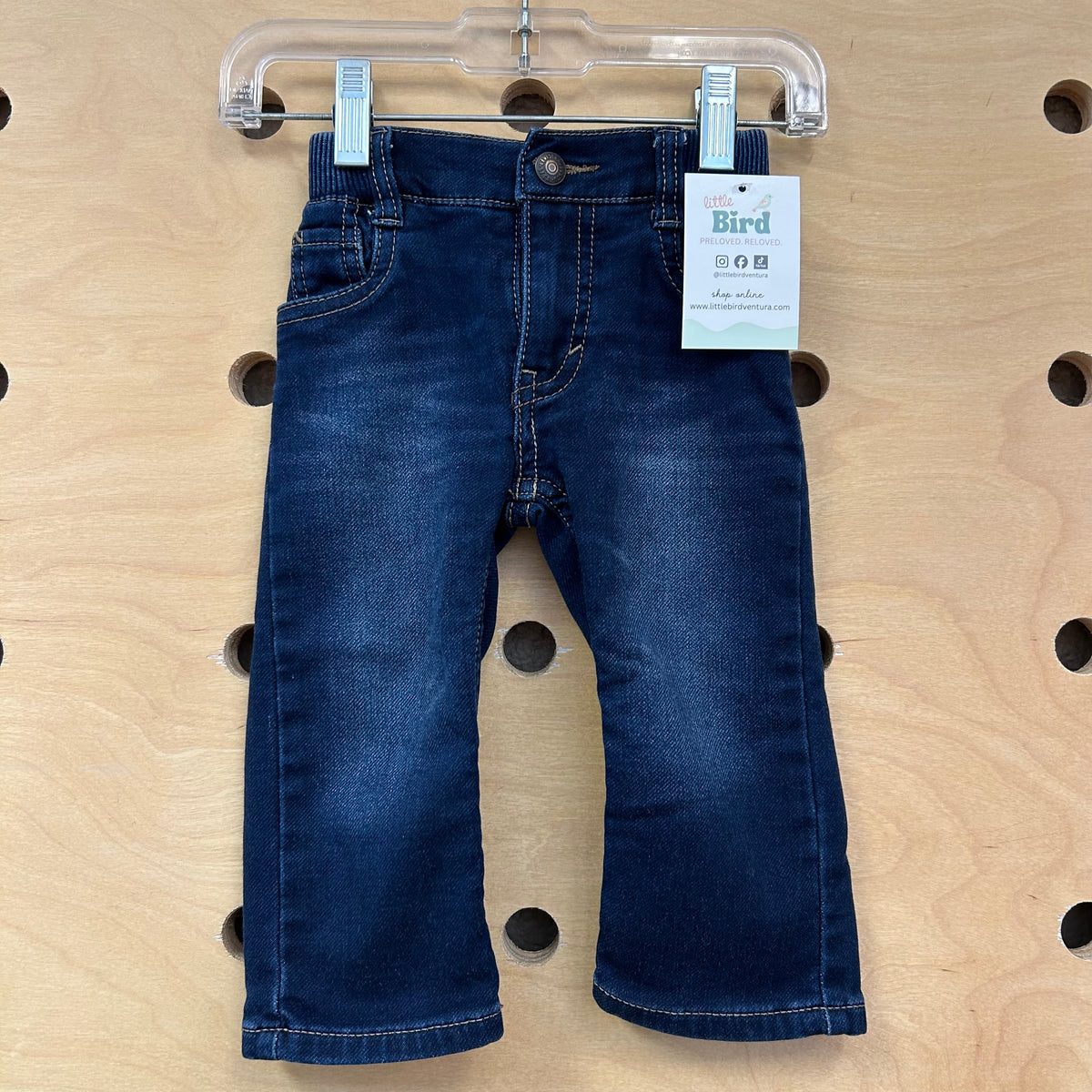 Knit Pull-On Denim
