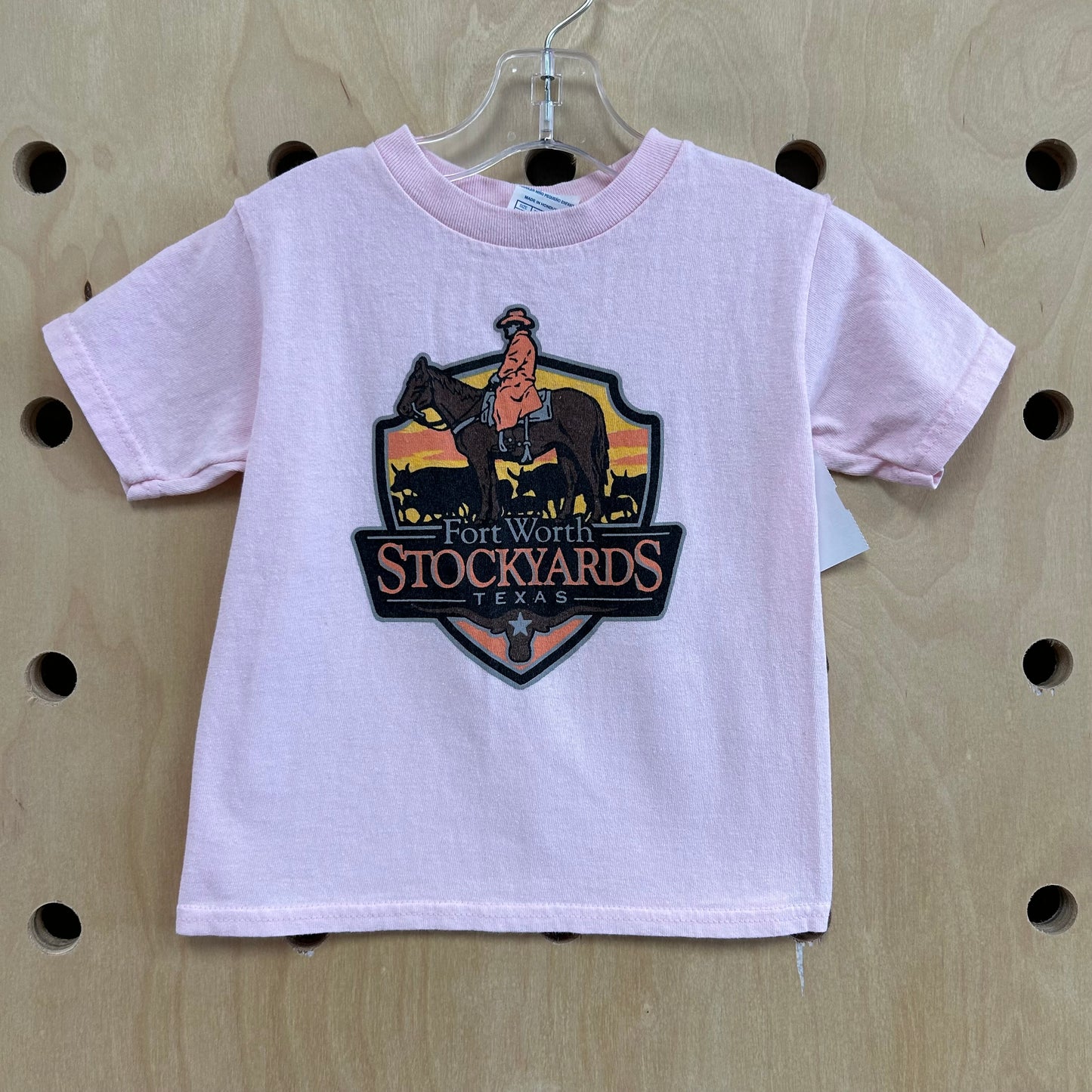 Pink Fort Worth Stockyards Tee