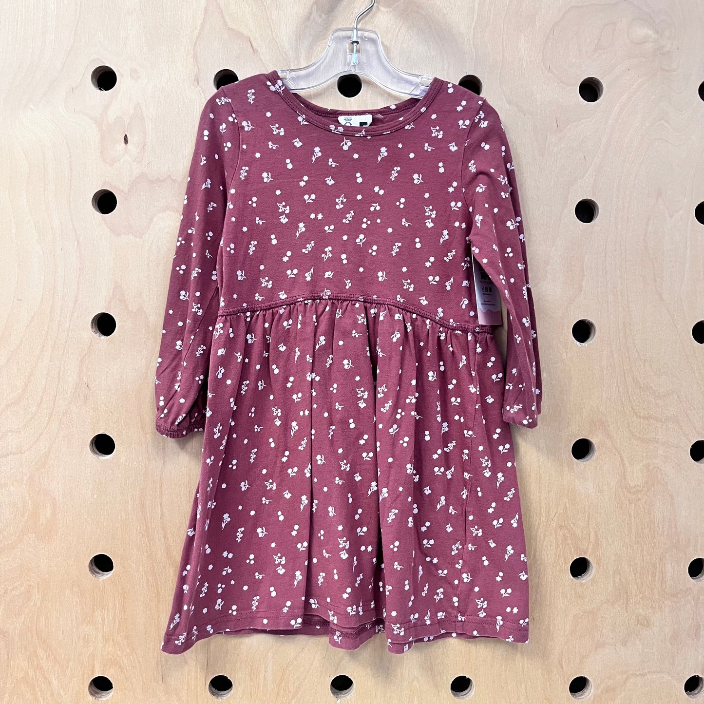 Rust/White Flower Dress