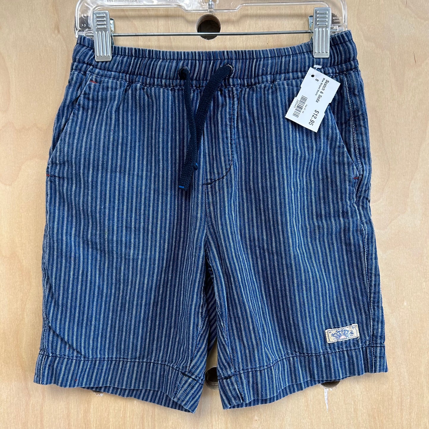 Blue Striped Shorts