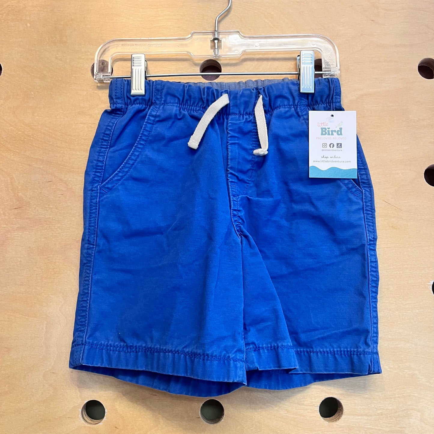 Blue Drawstring Shorts