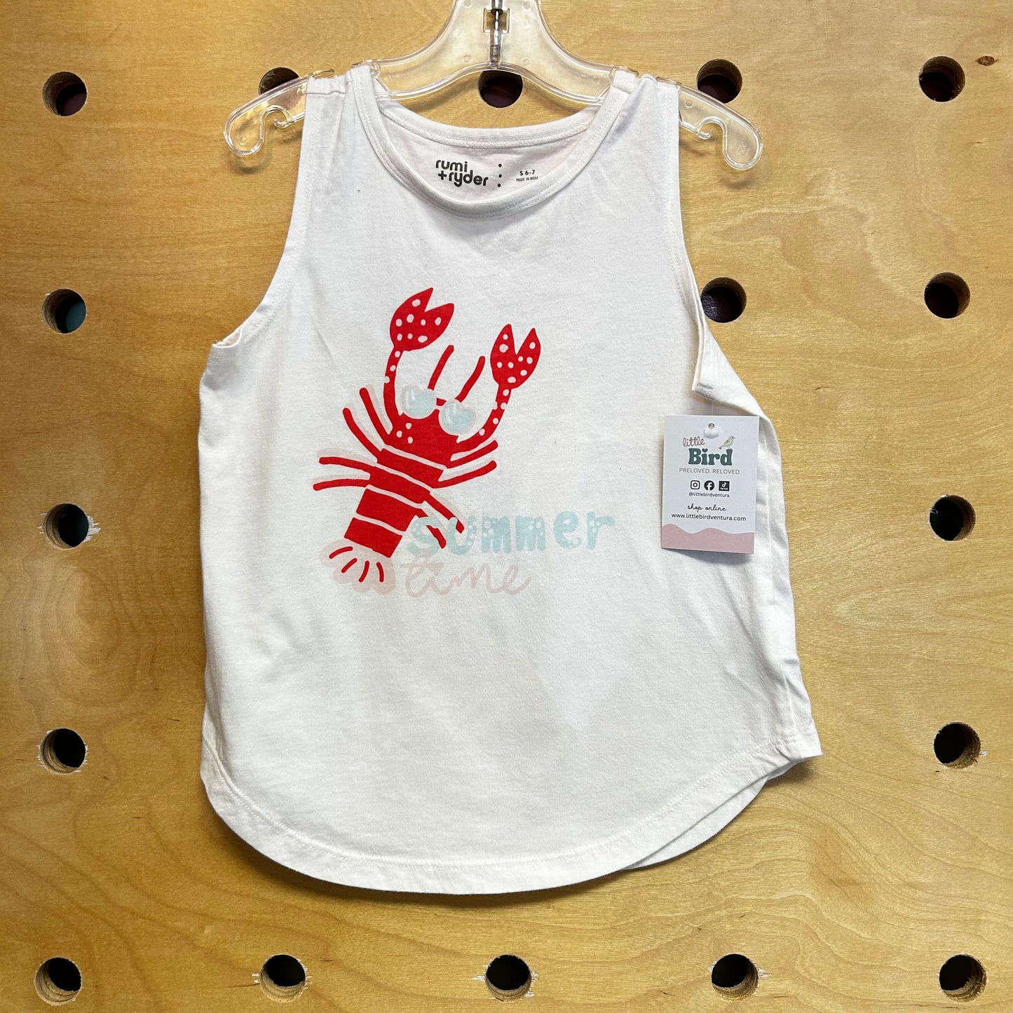 White 'Summer Time' Lobster Tank