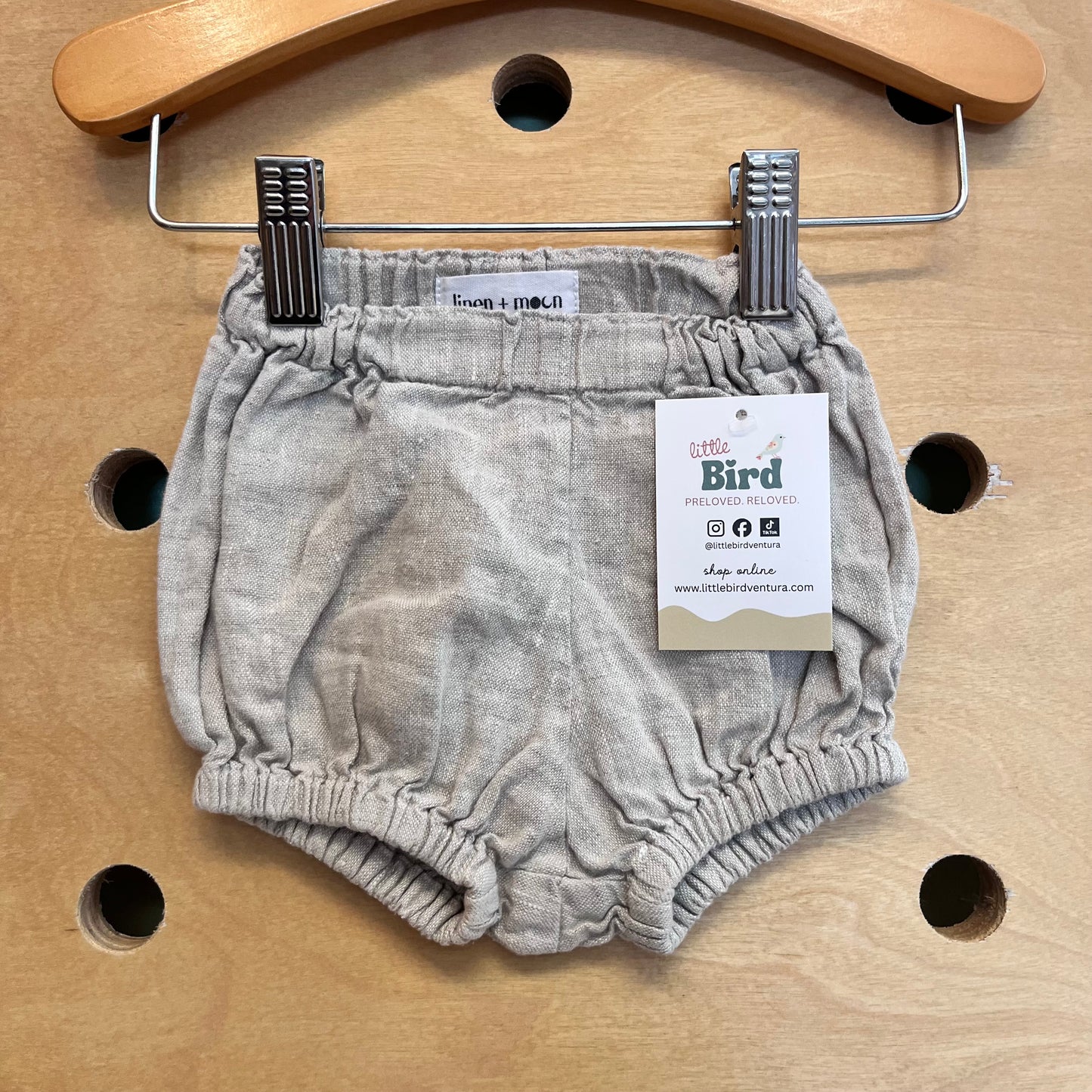 Greige Linen Shorties