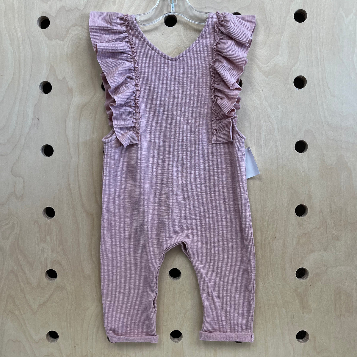 Pink Ribbed Romper