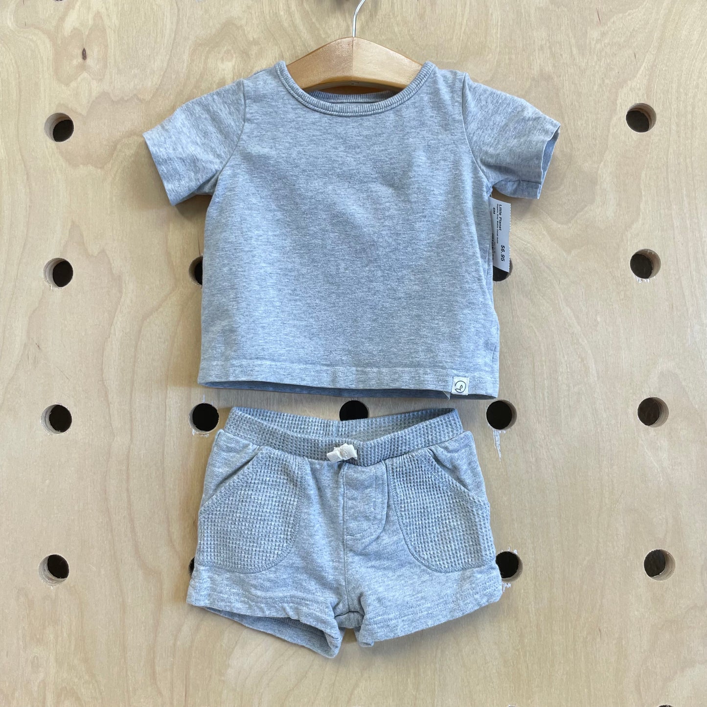 Organic Grey Waffle Detail Outfit