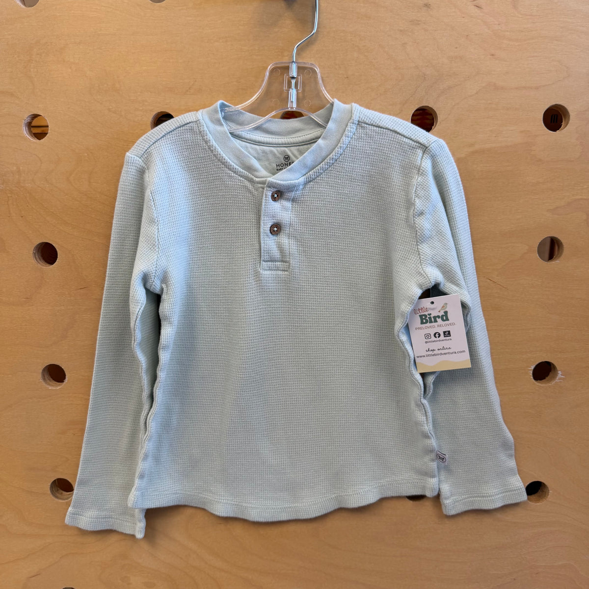 Mint Organic Long Sleeve Henley
