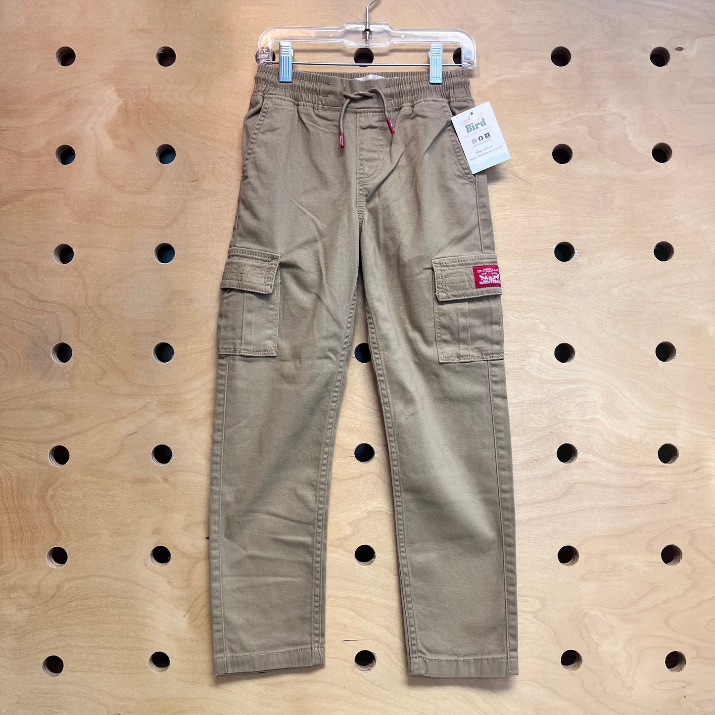 Brown Drawstring Cargo Pants