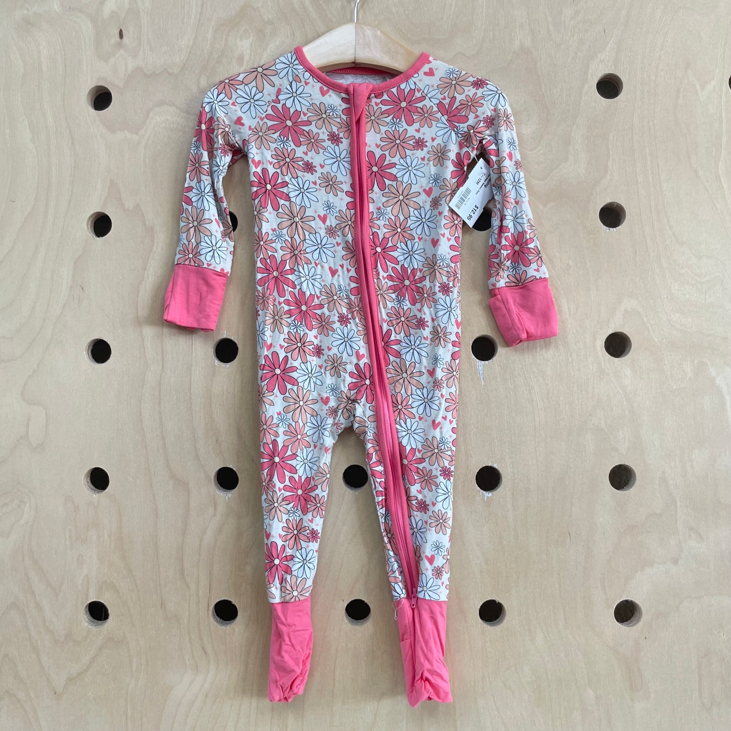 Pink Daisy Bamboo Zippy