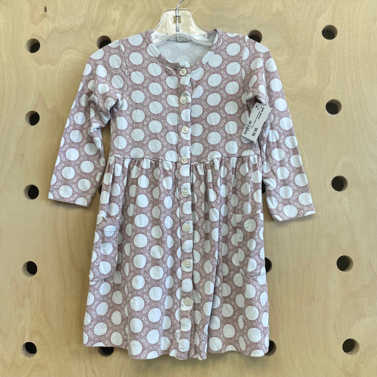 Red + White Bursts Bamboo Dress