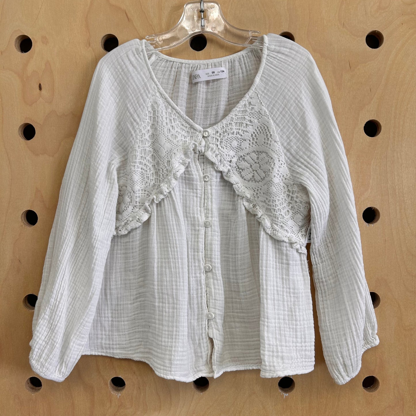 White Muslin Lace Top