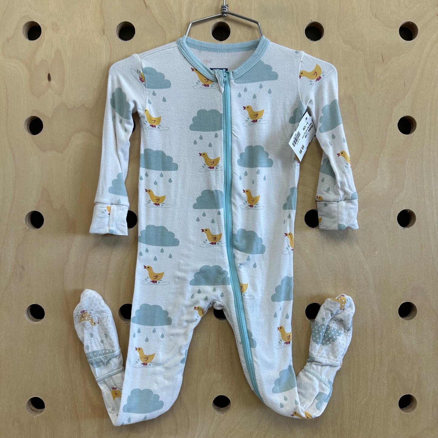 Rainy Day Duck Zip Footies