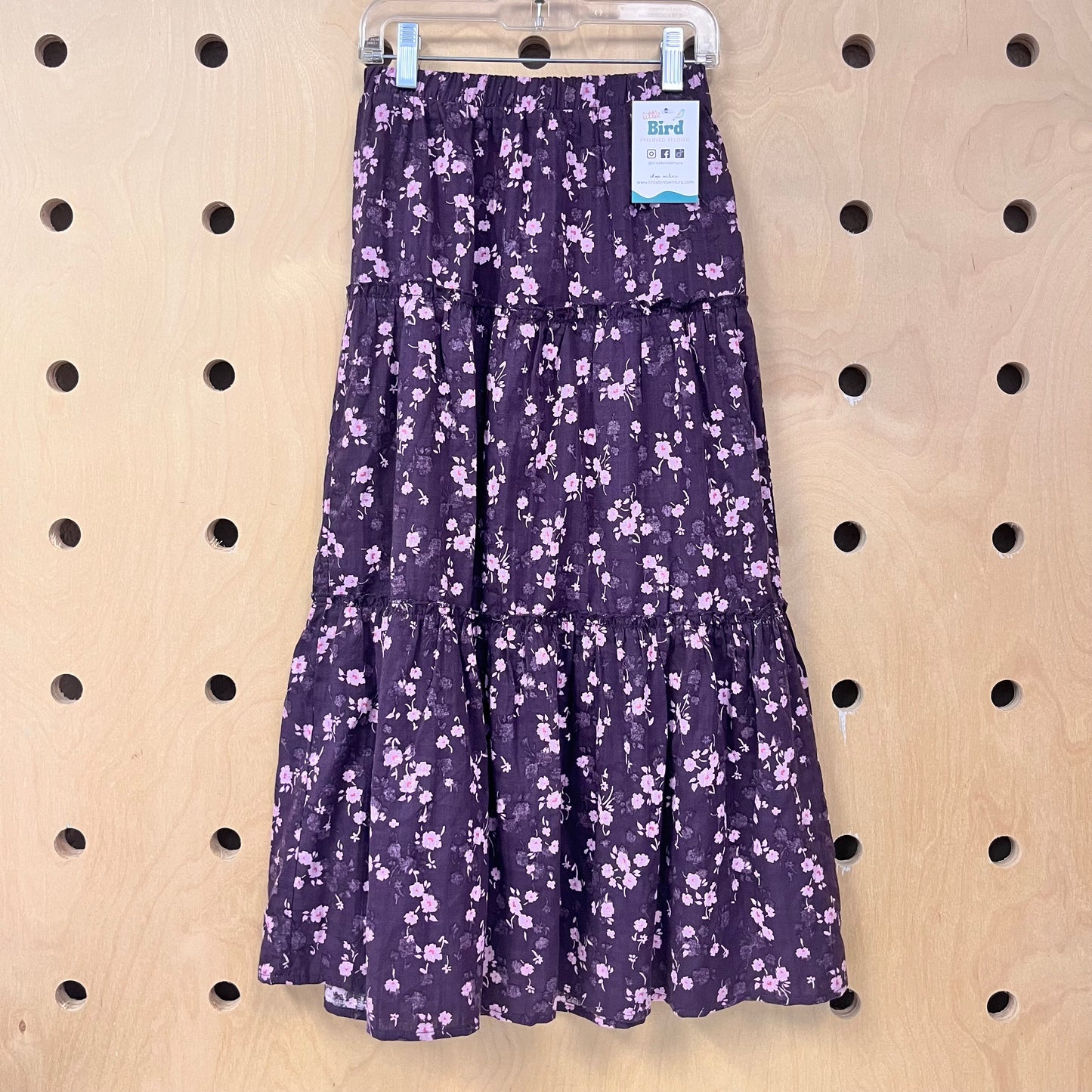 Purple Floral Maxi Skirt NEW!