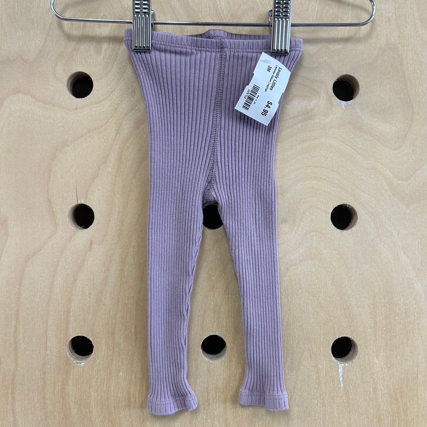 Lavender Ribbed Leggings