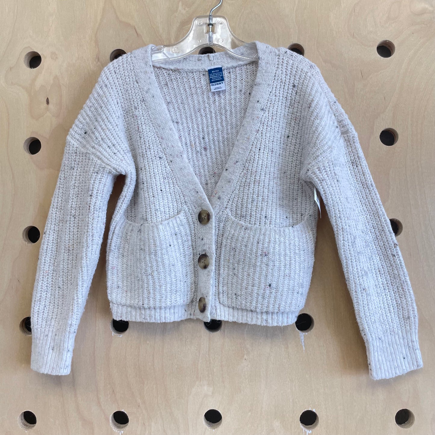 Cream Confetti Cardigan