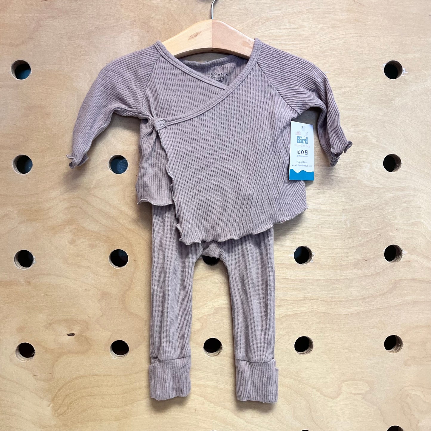 Tan Ribbed Bamboo Outfit