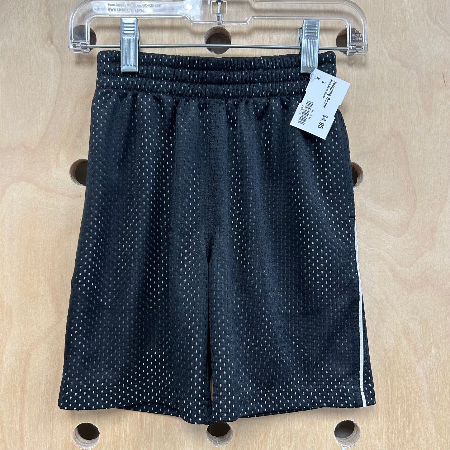 Black Mesh Shorts