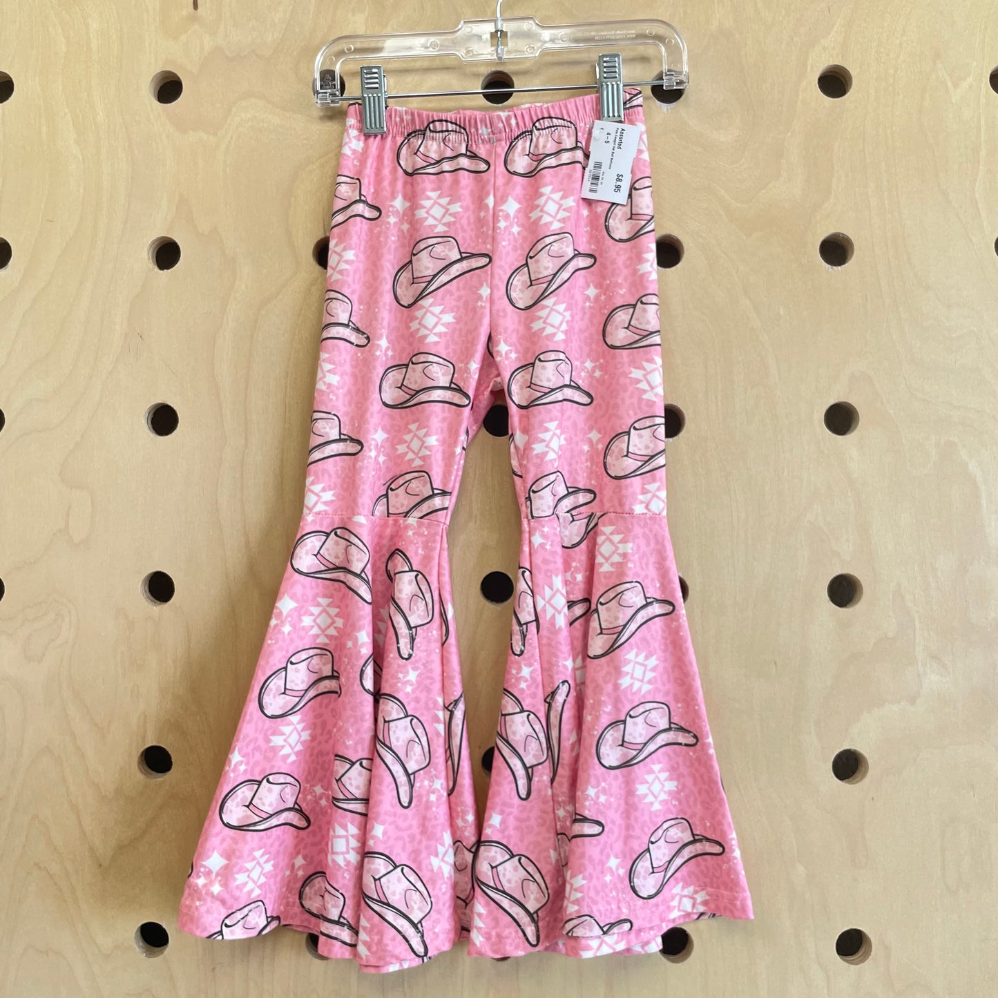 Pink Cowgirl Hat Bell Bottoms