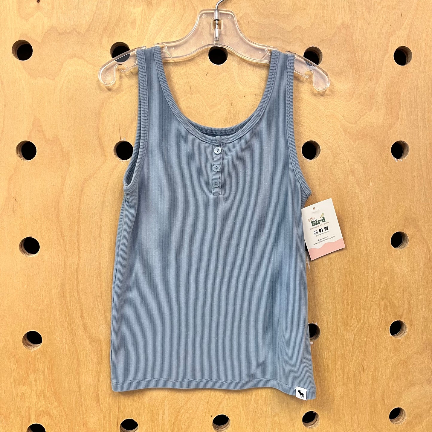 Blue Ribbed Tank