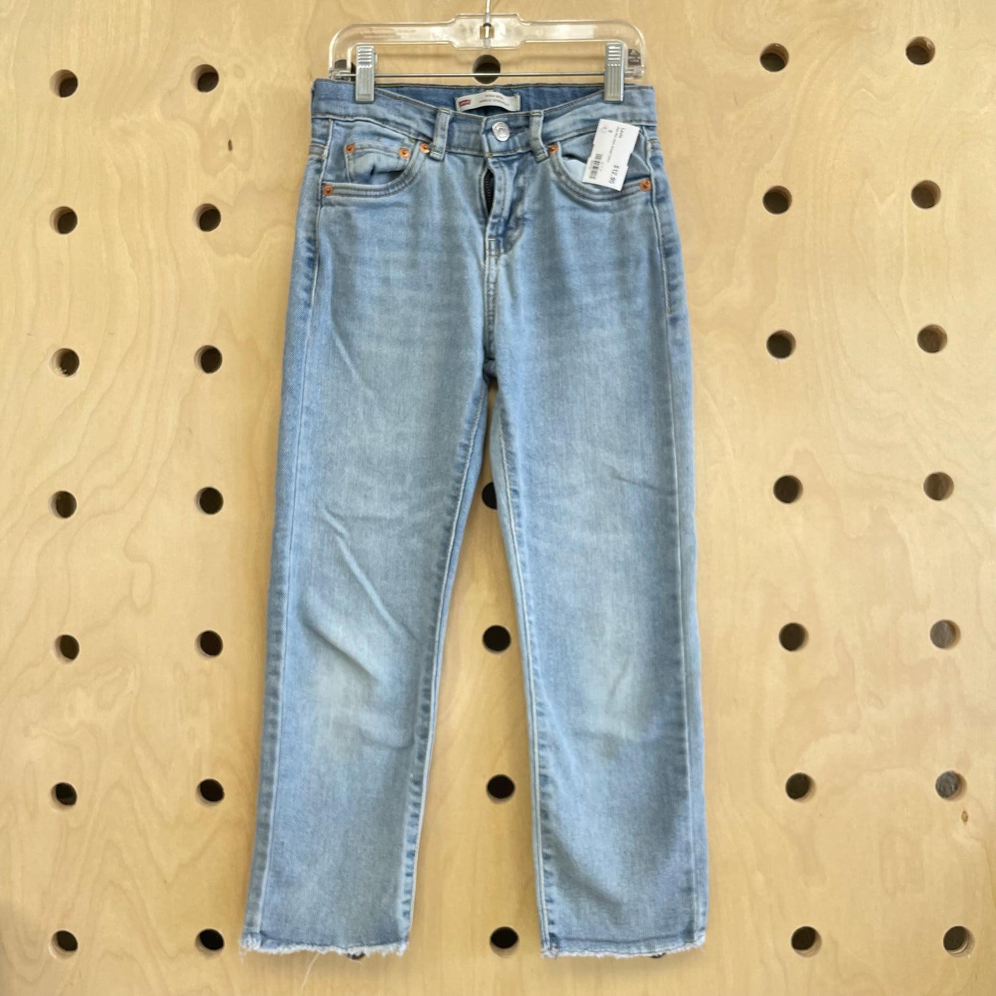 High Rise Ankle Straight Denim