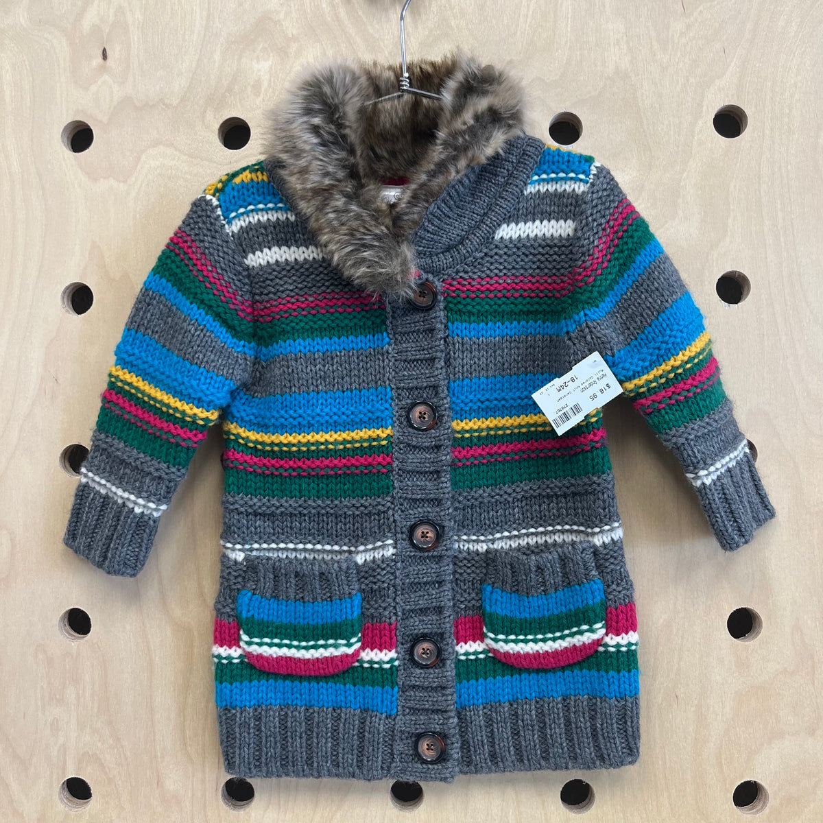 Multi Colored Knit Cardigan