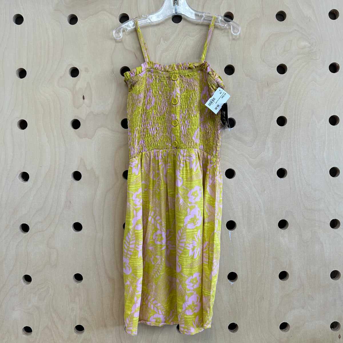 Lime & Pink Smocked Dress NEW!
