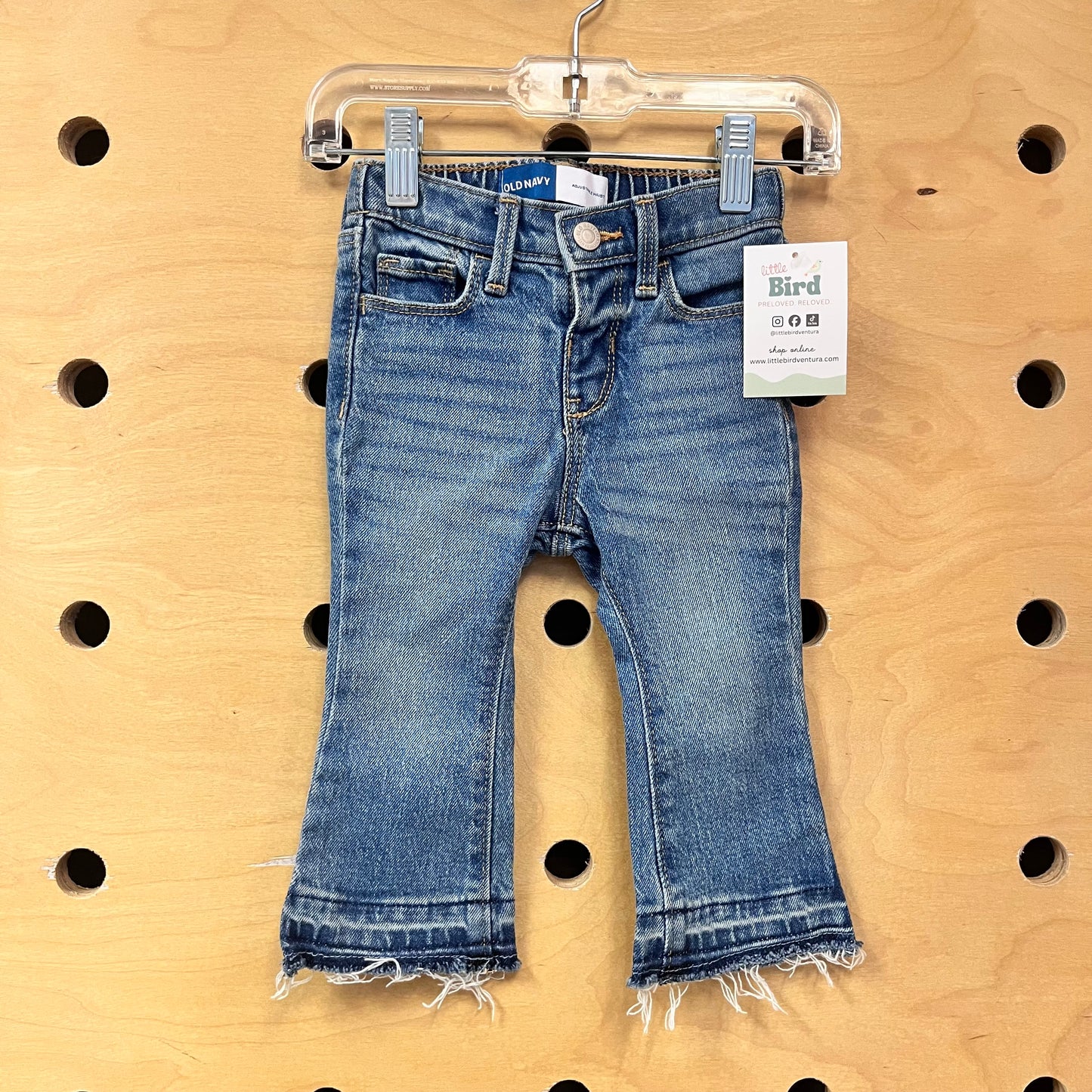 Pull On Snap Flare Denim