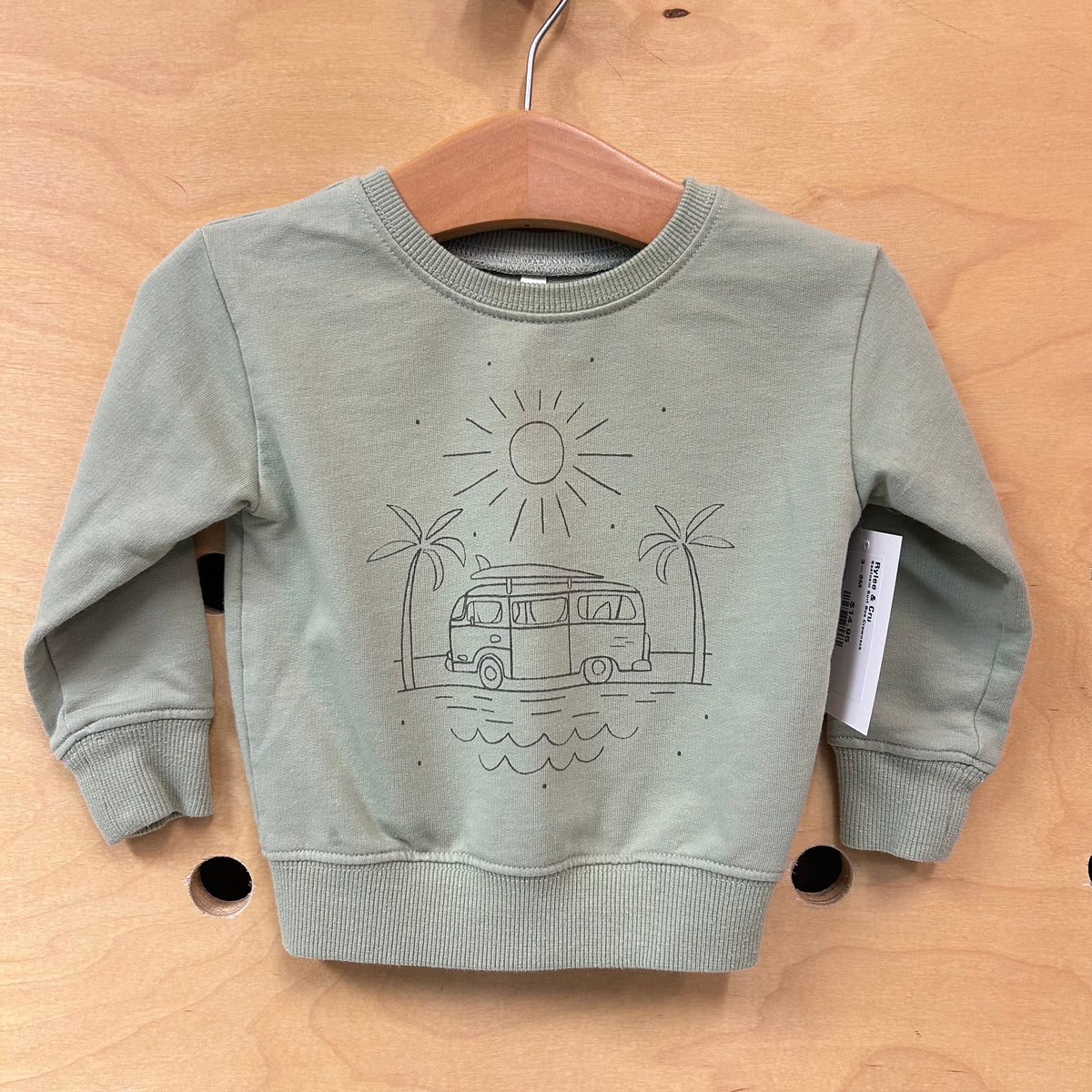 Seafoam Surf Bus Crewneck