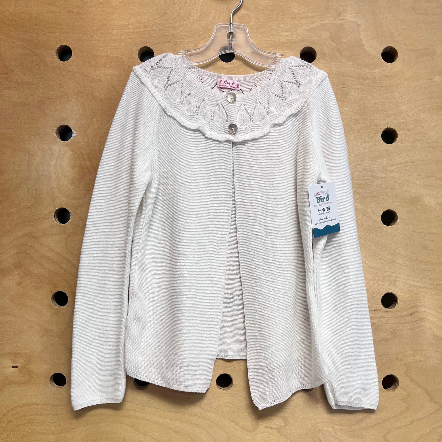 Ivory 2 Button Cardigan