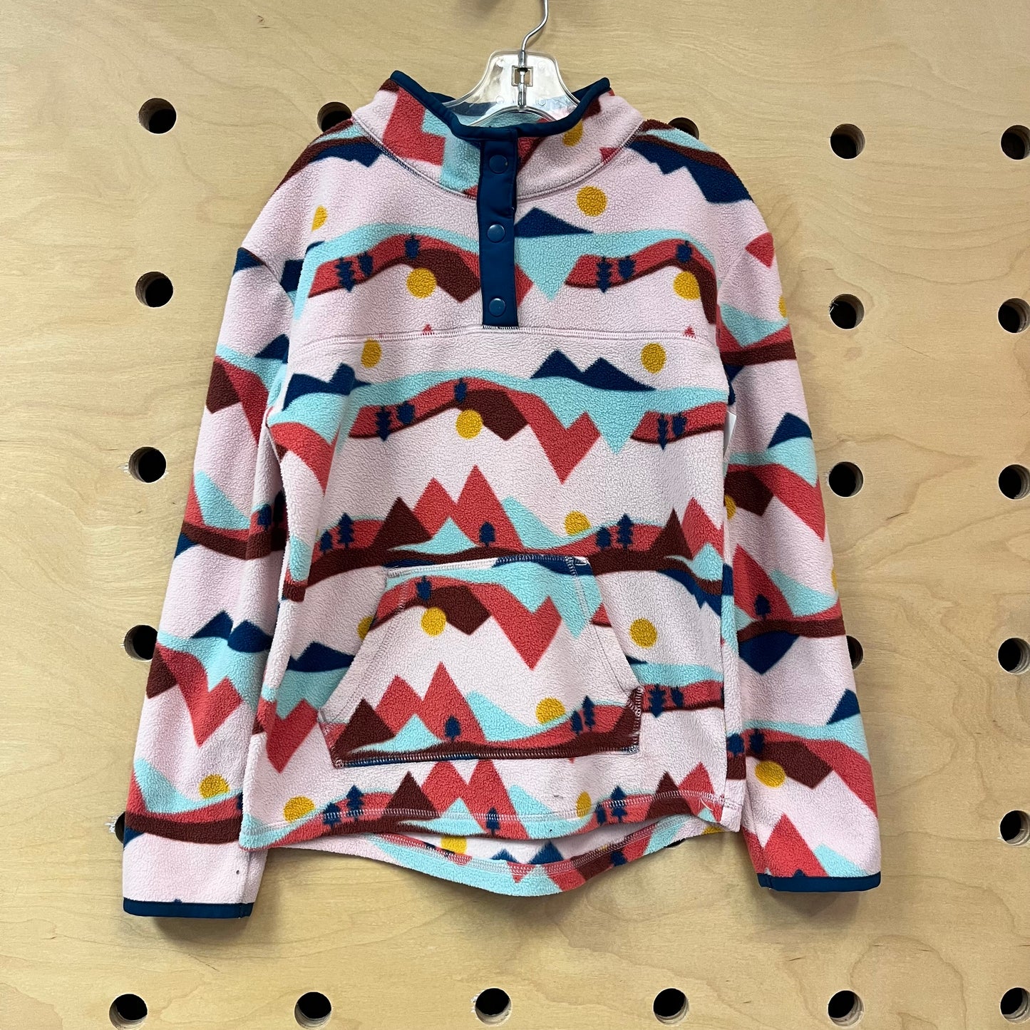 Pink Fleece Sun/Mountains Pullover
