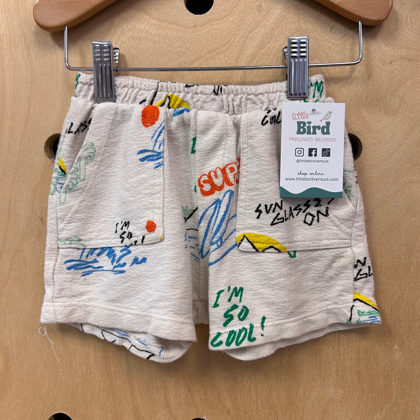 Cream Surf Shorts