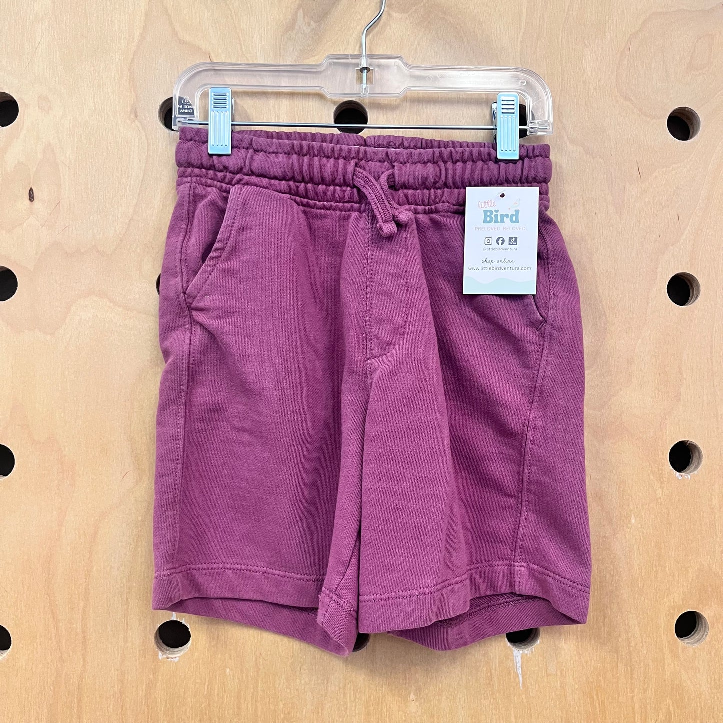 Mauve Drawstring Shorts